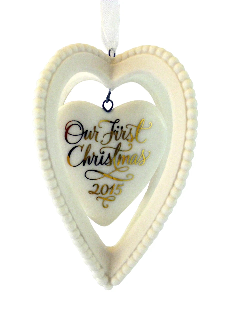 2015 Our First Christmas Together Hallmark Ornament (Heart) QGO1159