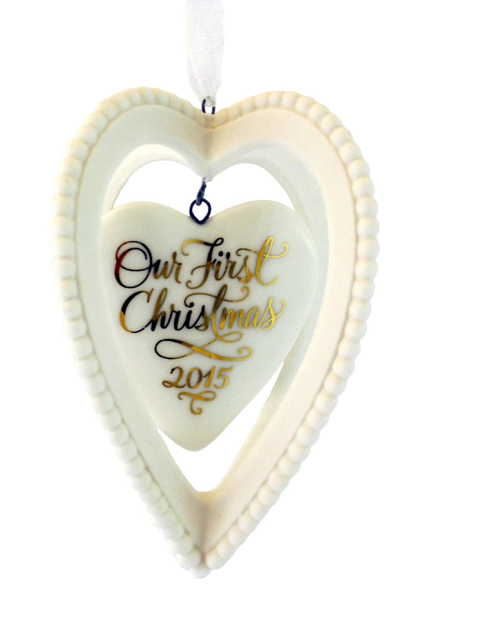 2015 Our First Christmas Together Hallmark Ornament (Heart) QGO1159