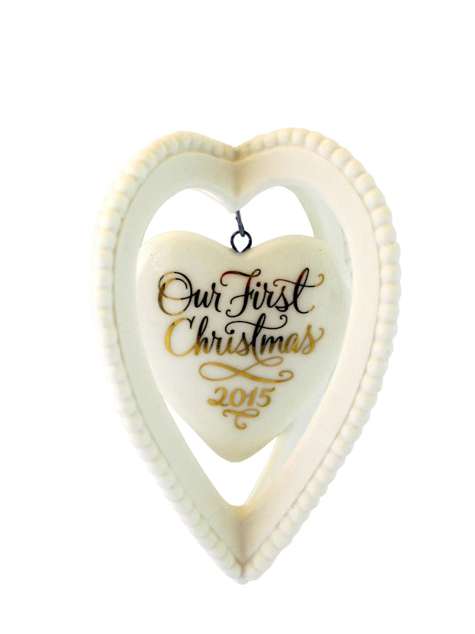 2015 Our First Christmas Together Hallmark Ornament (Heart) QGO1159