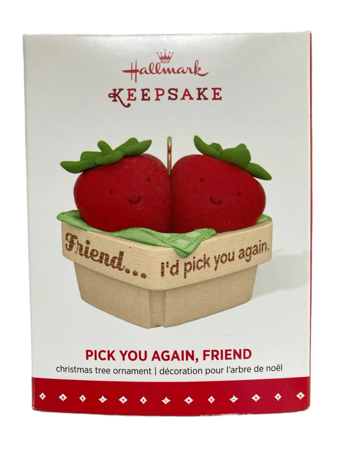 2015 Pick You Again, Friend Hallmark Ornament (Strawberry) QGO1259