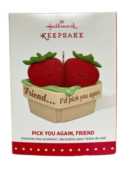 2015 Pick You Again, Friend Hallmark Ornament (Strawberry) QGO1259
