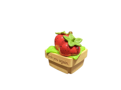 2015 Pick You Again, Friend Hallmark Ornament (Strawberry) QGO1259