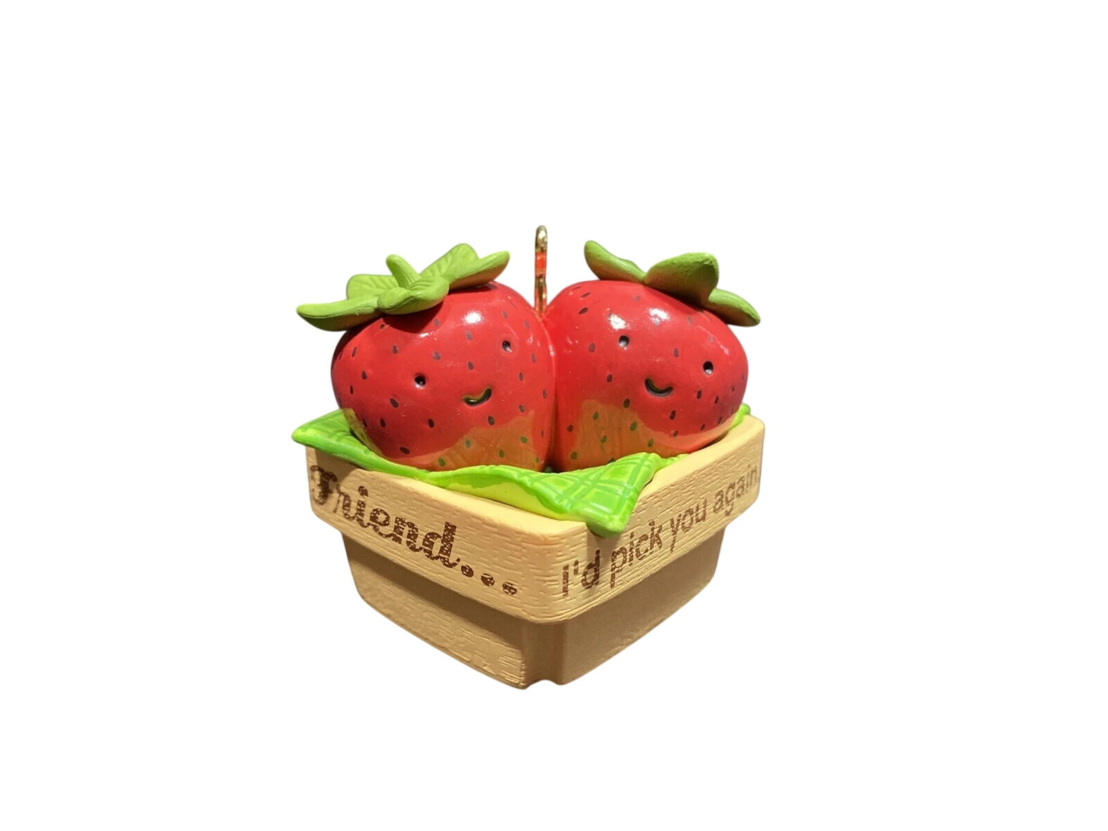 2015 Pick You Again, Friend Hallmark Ornament (Strawberry) QGO1259