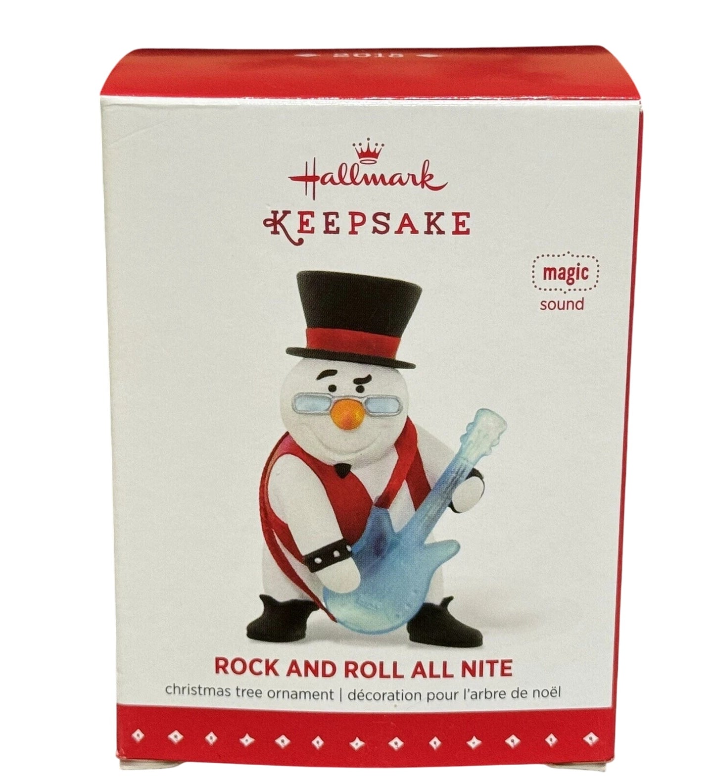 2015 Rock and Roll All Nite Hallmark Ornament (Snowmen) QGO1017