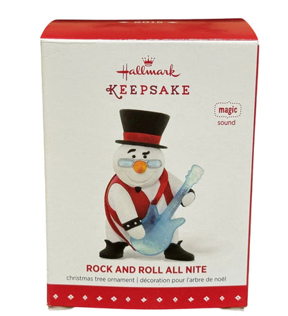 2015 Rock and Roll All Nite Hallmark Ornament (Snowmen) QGO1017