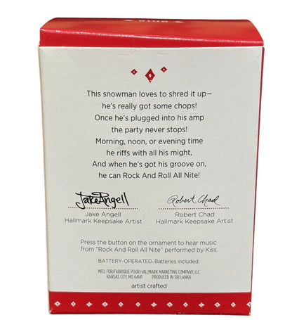2015 Rock and Roll All Nite Hallmark Ornament (Snowmen) QGO1017