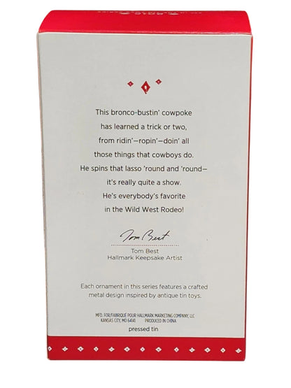 2015 Rootin' Tootin' Cowboy Hallmark Ornament (Tin Toys) QX9209
