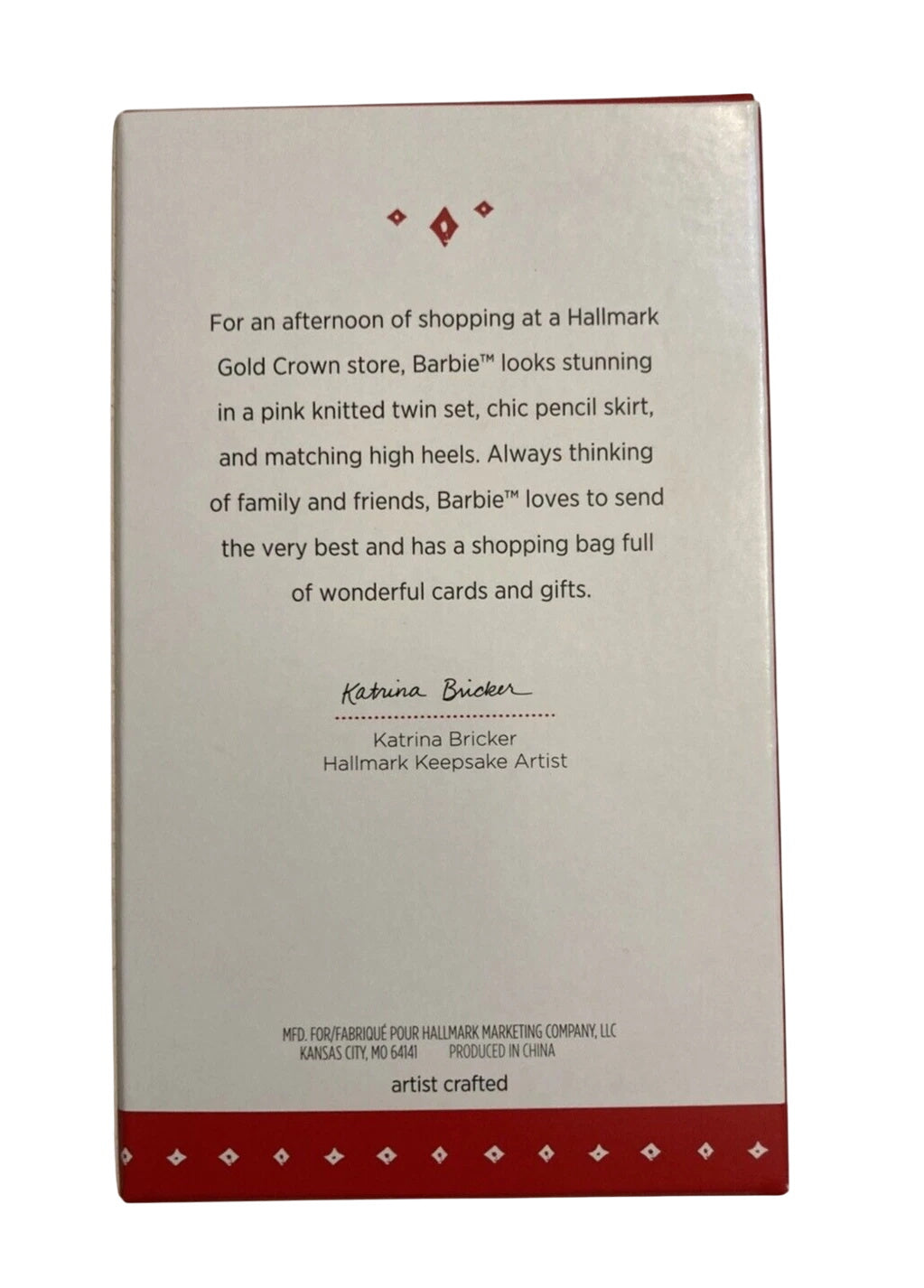 2015 Shopping Hallmark Ornament (Barbie) QXI3214