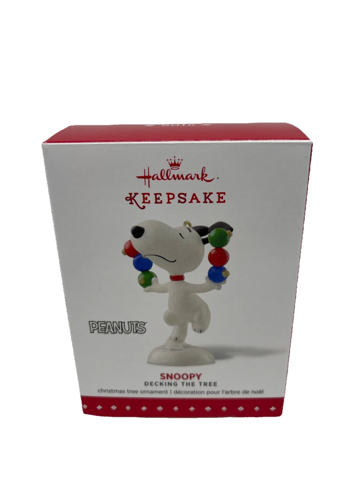 2015 Snoopy Hallmark Ornament (Decking the Tree) QRP5913