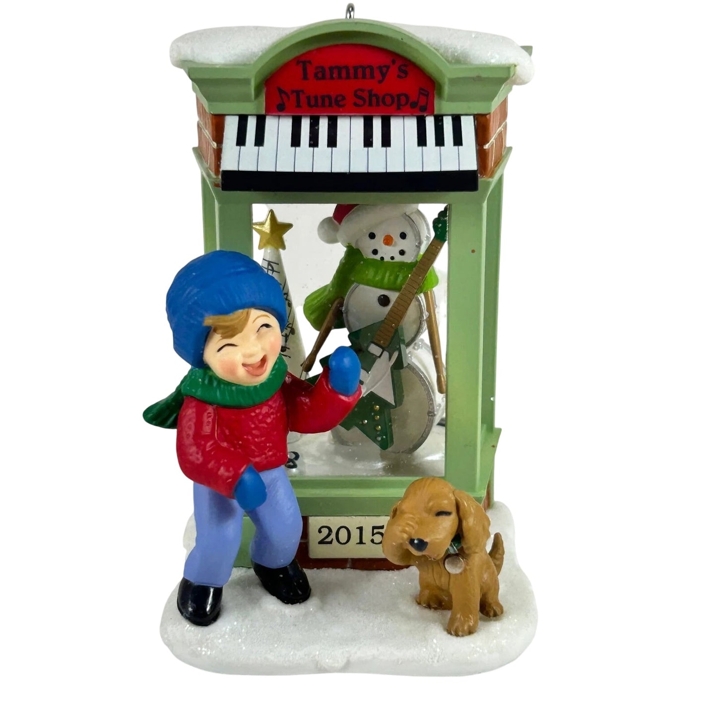 2015 Tammy's Tune Shop Hallmark Ornament (Christmas Window) QXC5127