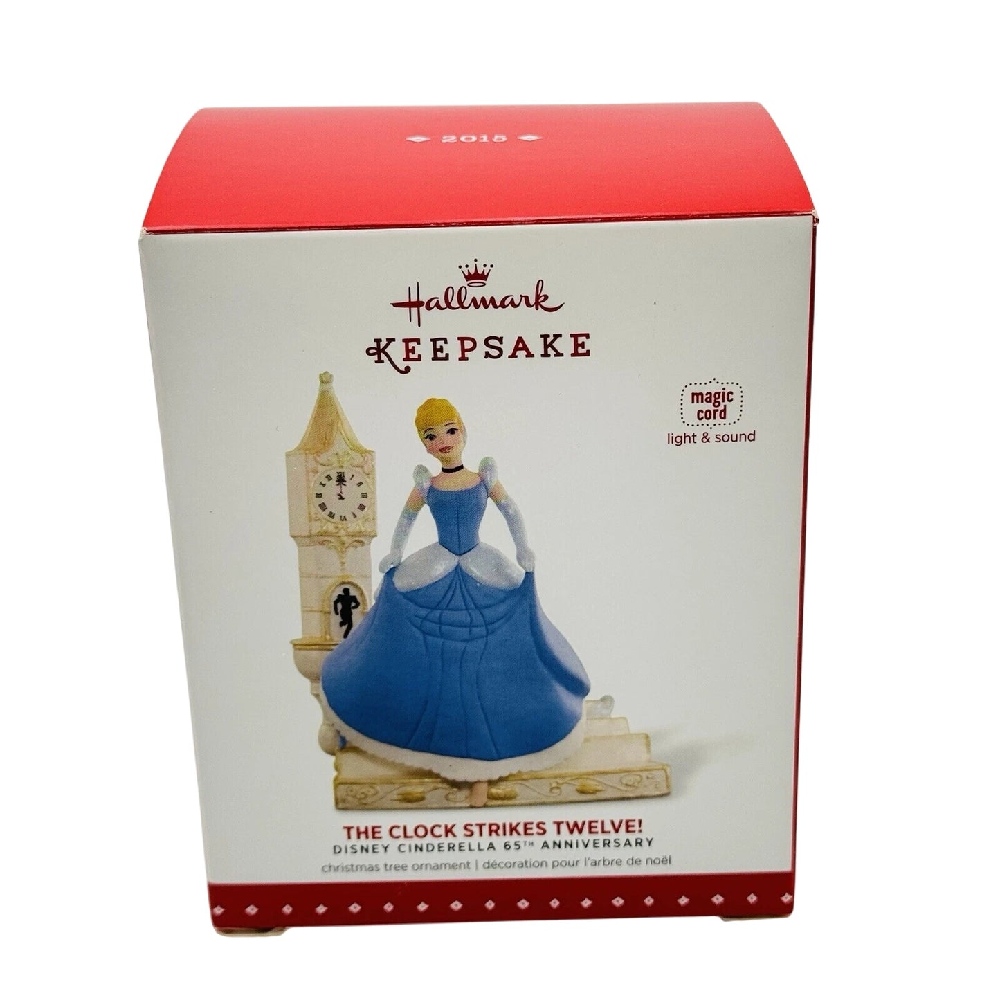 2015 The Clock Strikes Twelve! Hallmark Ornament (Cinderella 65th Anniversary) QXD6067