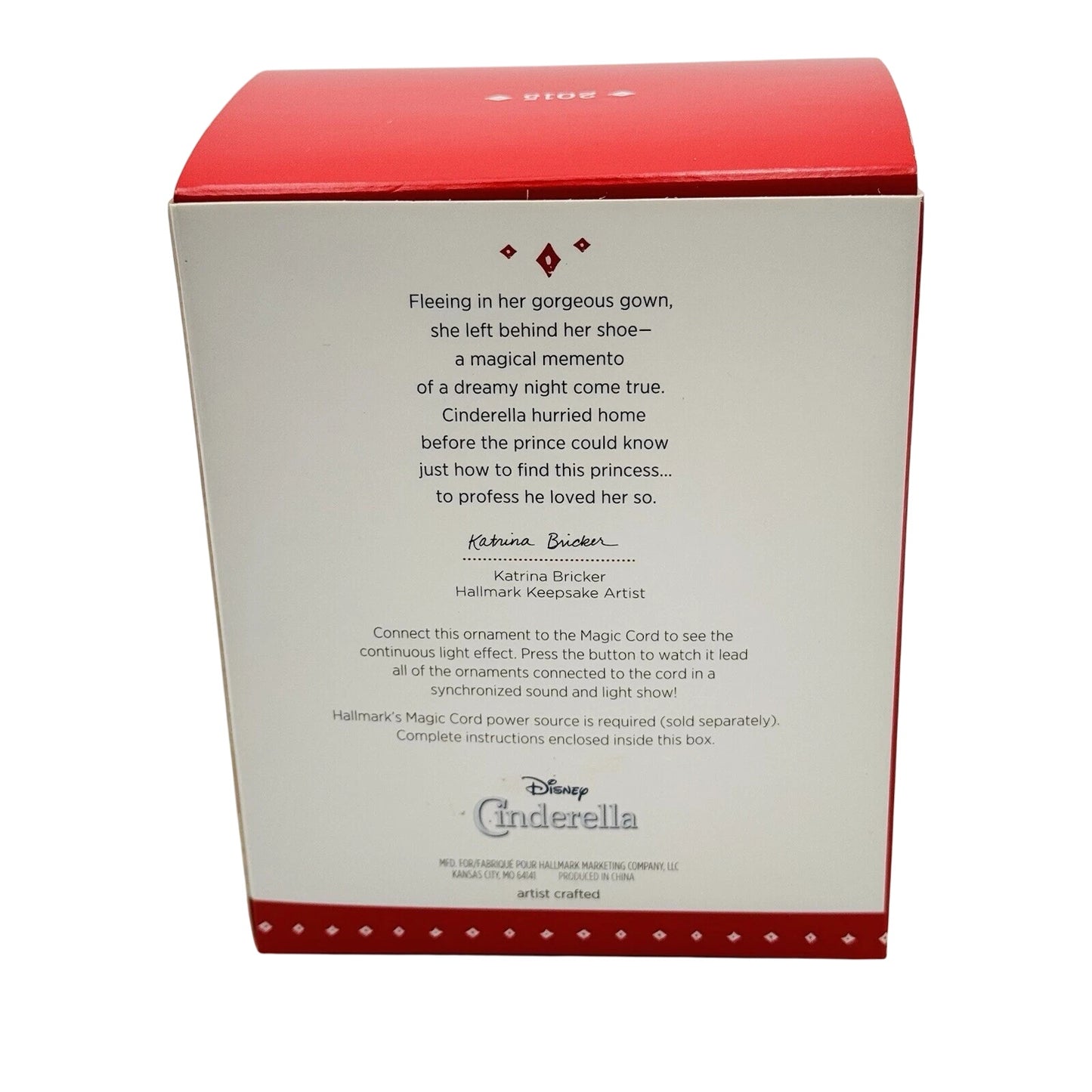 2015 The Clock Strikes Twelve! Hallmark Ornament (Cinderella 65th Anniversary) QXD6067