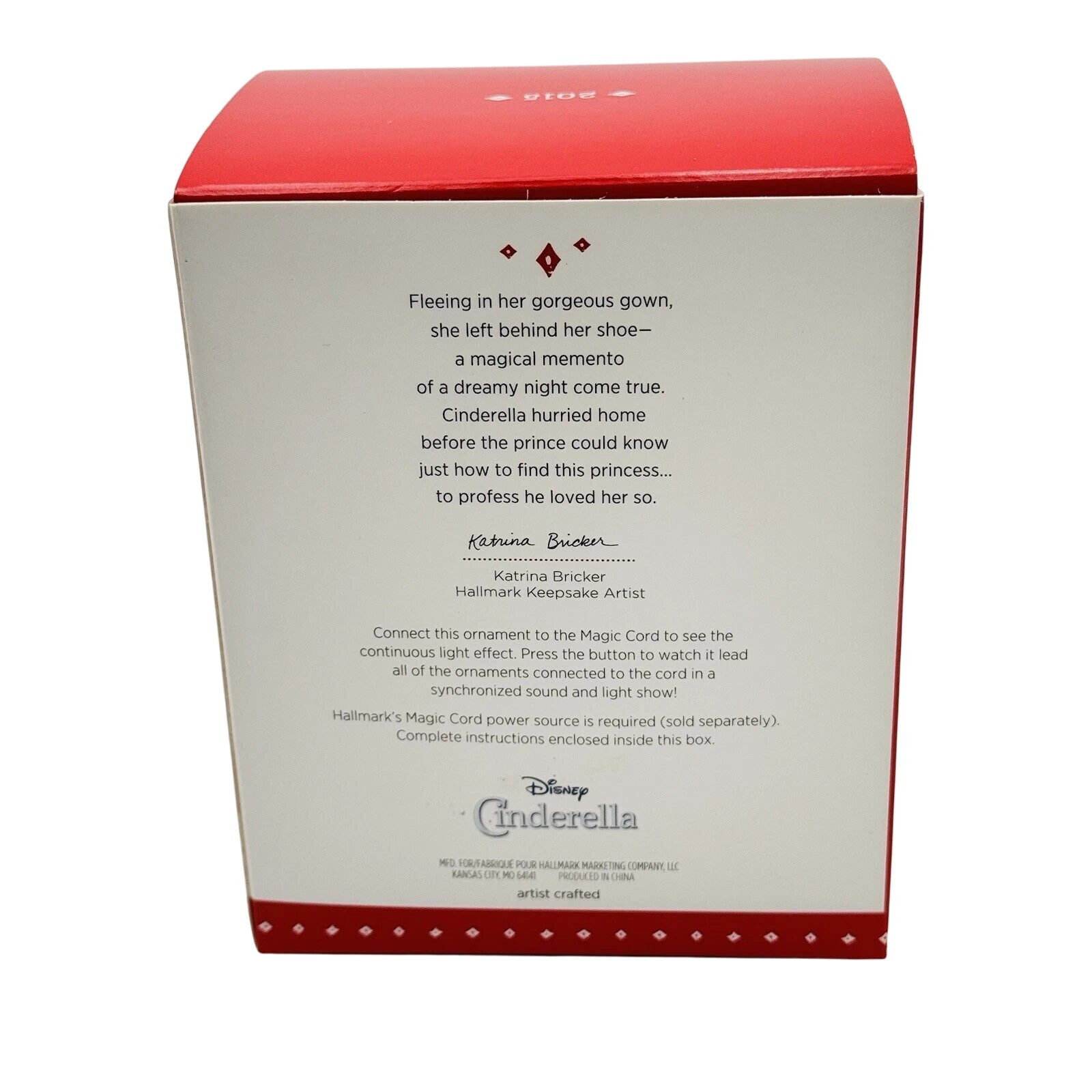 2015 The Clock Strikes Twelve! Hallmark Ornament (Cinderella 65th Anniversary) QXD6067