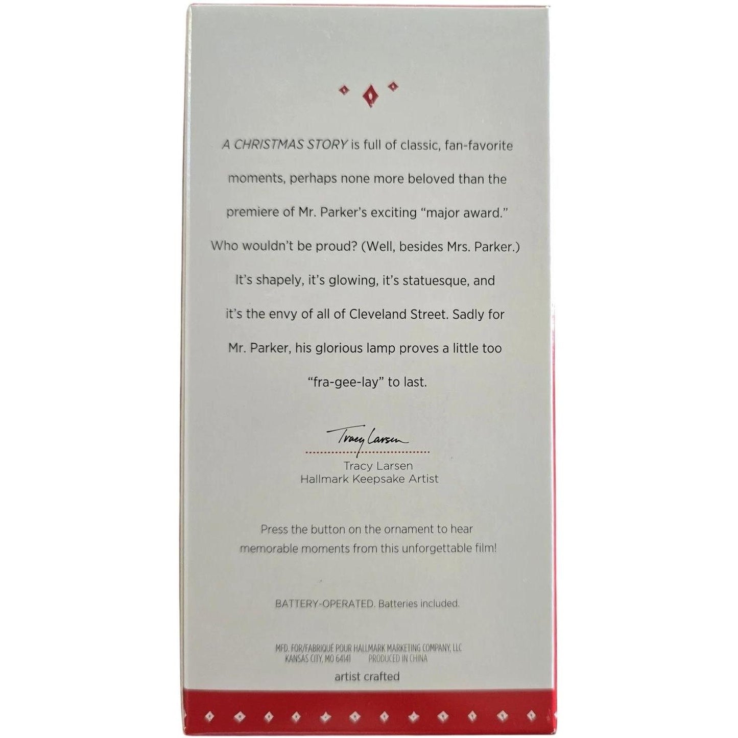 2015 The Envy of Cleveland Street Hallmark Ornament (A Christmas Story) QXI2269