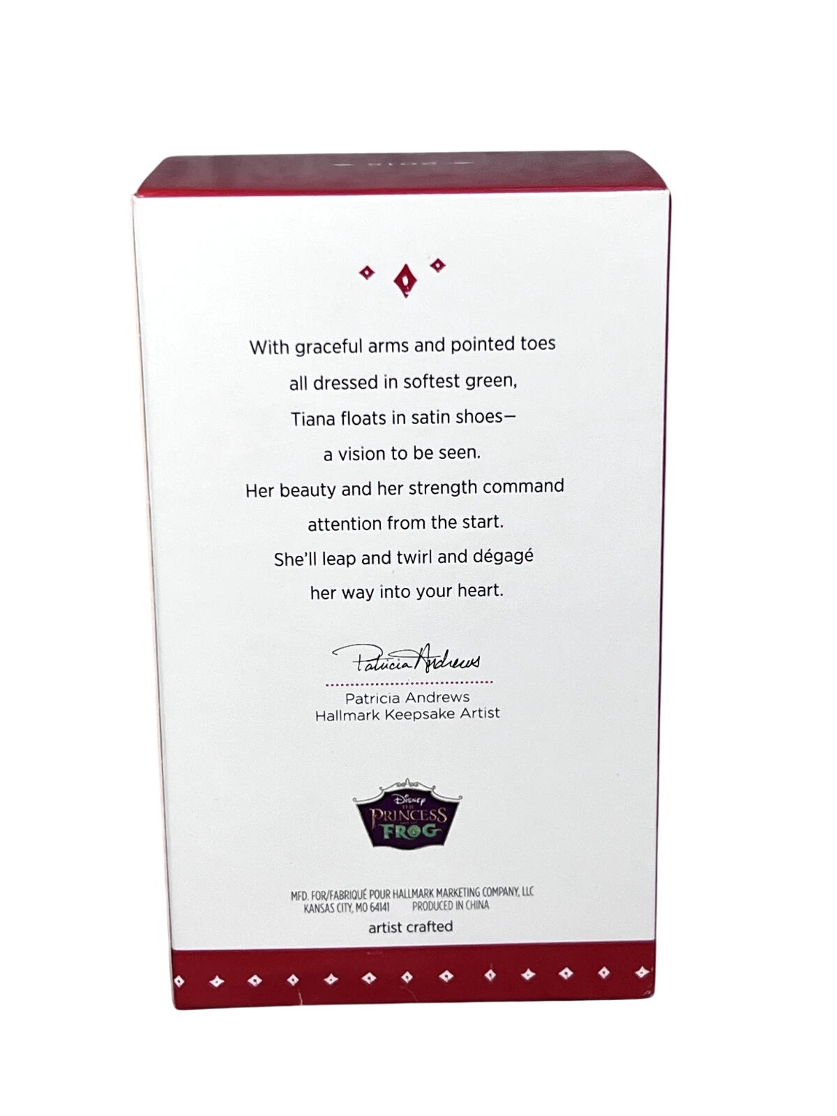 2015 TianaBallerina Hallmark Ornament (The Princess and The Frog) QXD6069