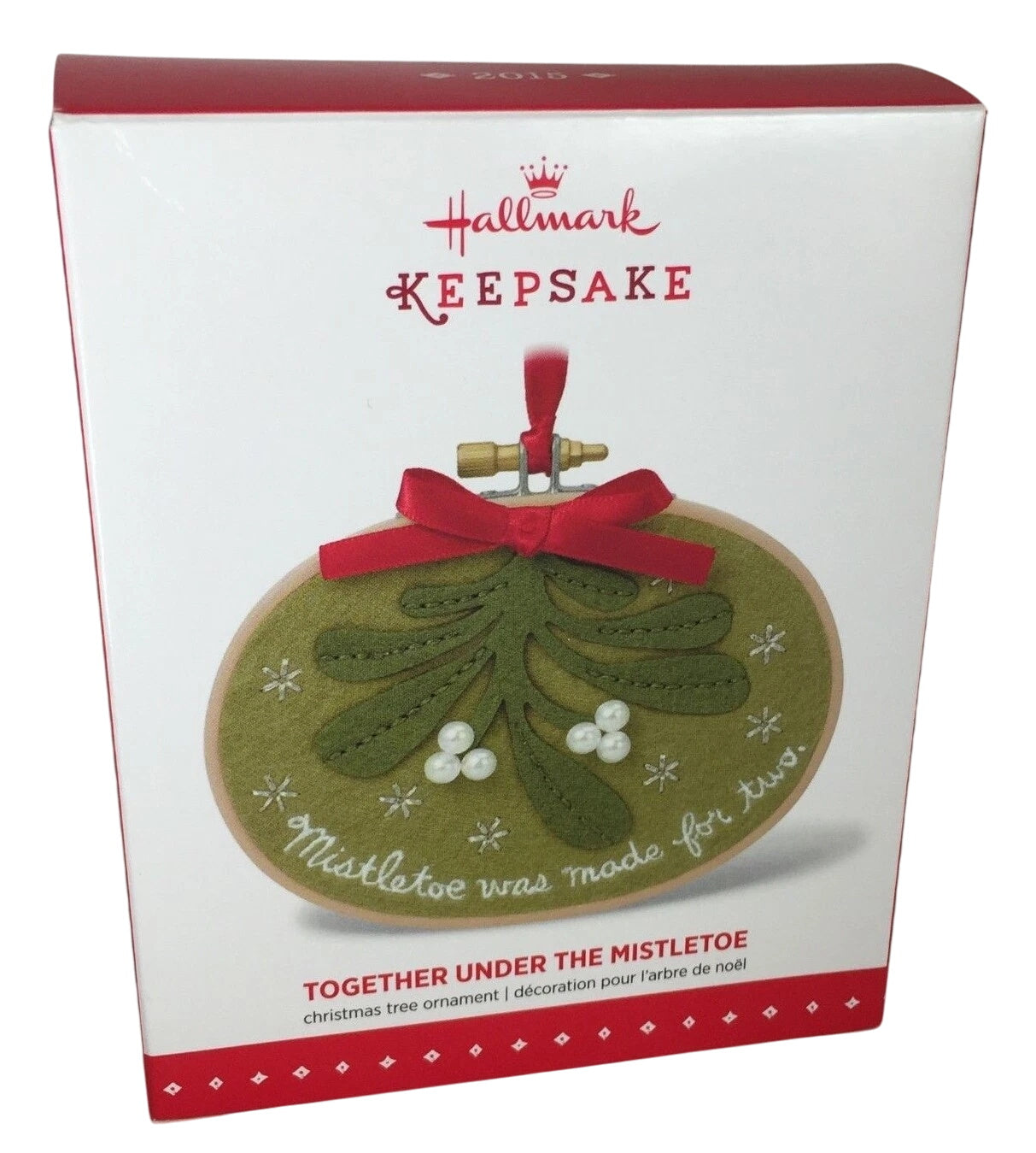 2015 Together Under The Mistletoe Hallmark Ornament (Our Christmas Together) QGO1569