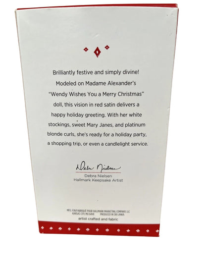 2015 Wendy WIshes You a Merry Christmas Hallmark Ornament (Madame Alexander) QX9147