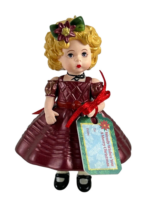 2015 Wendy WIshes You a Merry Christmas Hallmark Ornament (Madame Alexander) QX9147