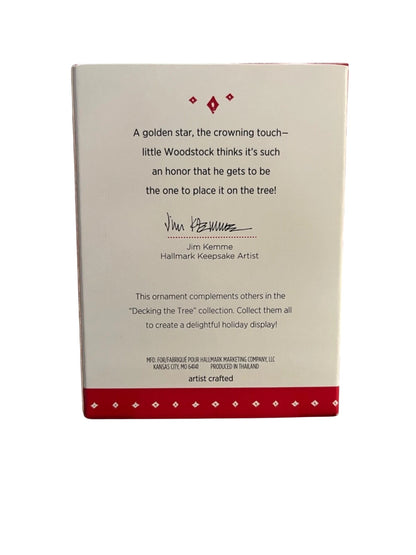 2015 Woodstock Hallmark Ornament (Decking the Tree) QRP5916