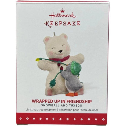 2015 Wrapped Up In Friendship Hallmark Ornament (Snowball and Tuxedo) QX9157