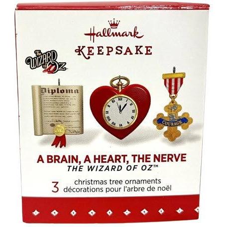 2015 A Brain, A Heart, The Nerve Hallmark Ornament (The Wizard of Oz) QXE3749
