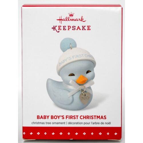 2015 Baby Boy's First Christmas Hallmark Ornament (Baby's First Christmas) QGO1069