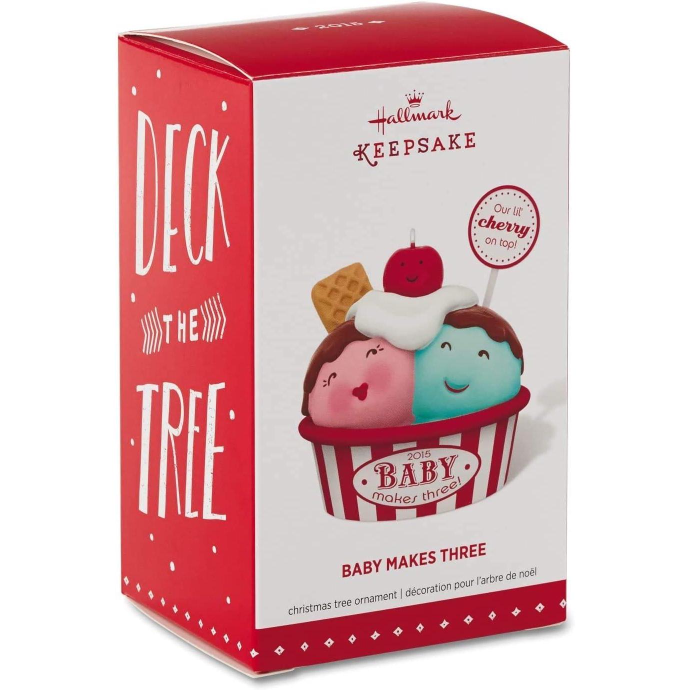 2015 Baby Makes Three Hallmark Ornament (Food) QGO1129