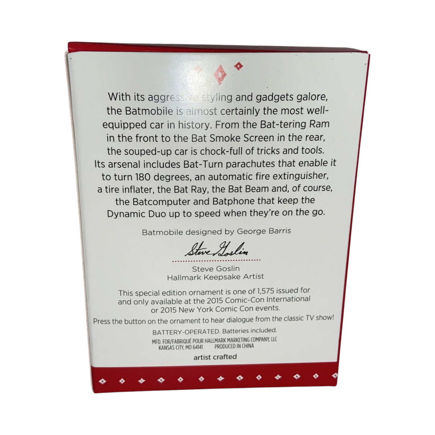 2015 Batman Classic TV Shows Batmobile (Super Heroes)