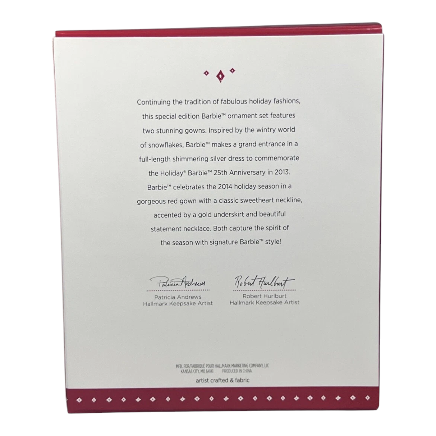 2015 Celebration Barbie Ornament Set Hallmark Ornament (Barbie) QCI2797 Image5