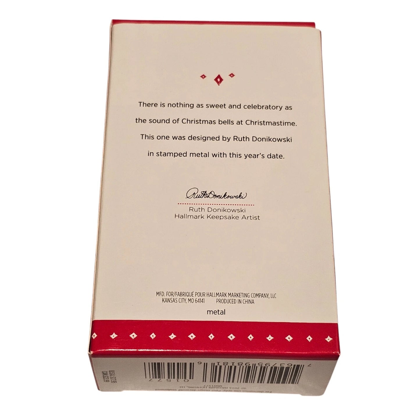 2015 Christmas Bell Hallmark Ornament (Bell) QGO1577