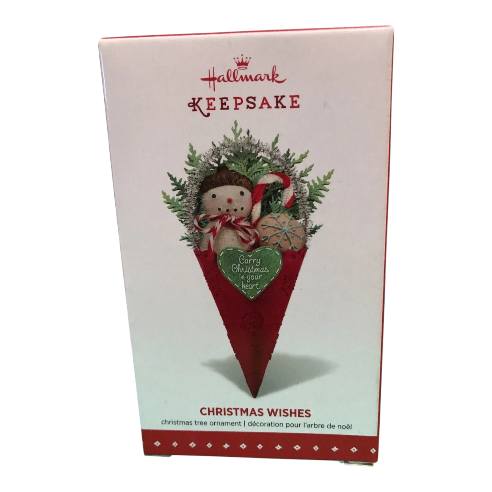 2015 Christmas Wishes Hallmark Ornament (Wreath) QGO1559