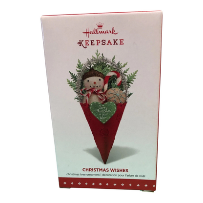 2015 Christmas Wishes Hallmark Ornament (Wreath) QGO1559