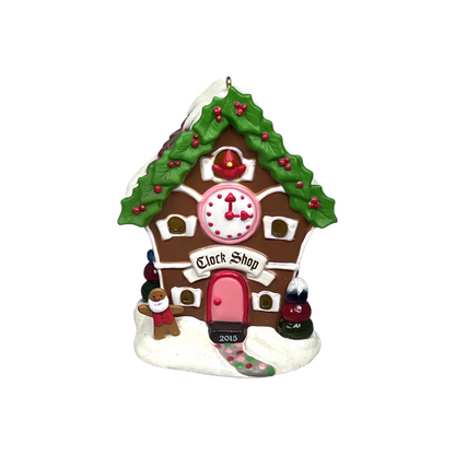 2015 Clock Shop Hallmark Ornament (Noelville) QCX9167