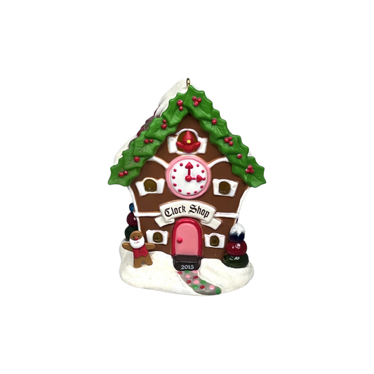 2015 Clock Shop Hallmark Ornament (Noelville) QCX9167