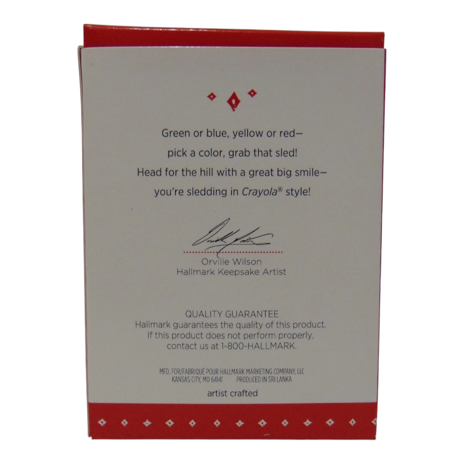 2015 Color Me Happy Hallmark Ornament (Croyola) QXI2697