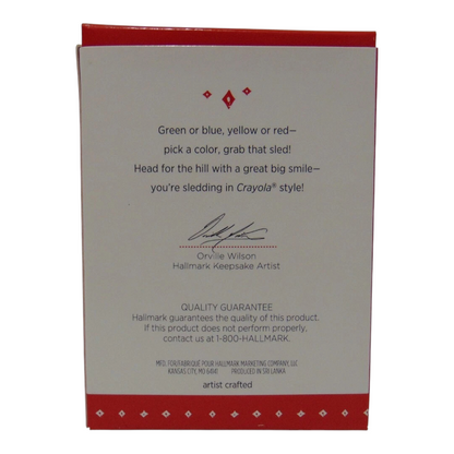 2015 Color Me Happy Hallmark Ornament (Croyola) QXI2697