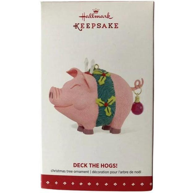 2015 Deck the Hogs! Hallmark Ornament (Pig) QGO1637