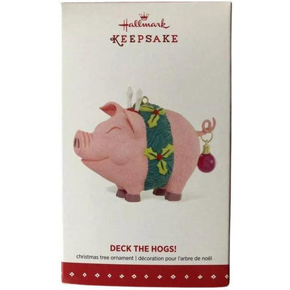 2015 Deck the Hogs! Hallmark Ornament (Pig) QGO1637