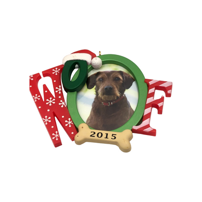 2015 Doggone Good Christmas Hallmark Ornament (Photo Holder) QGO1249 Image1