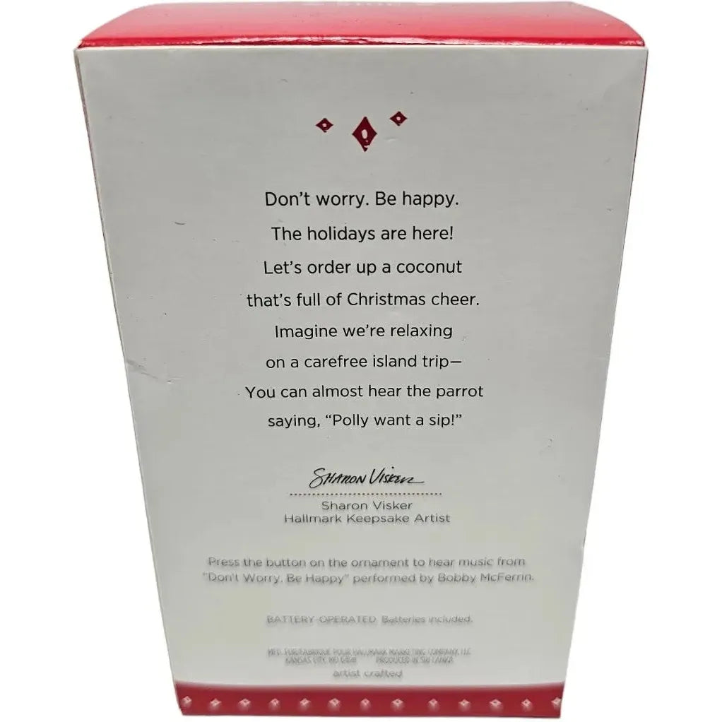 2015 Don't Worry, Be Happy Hallmark Ornament (Beach) QGO1047