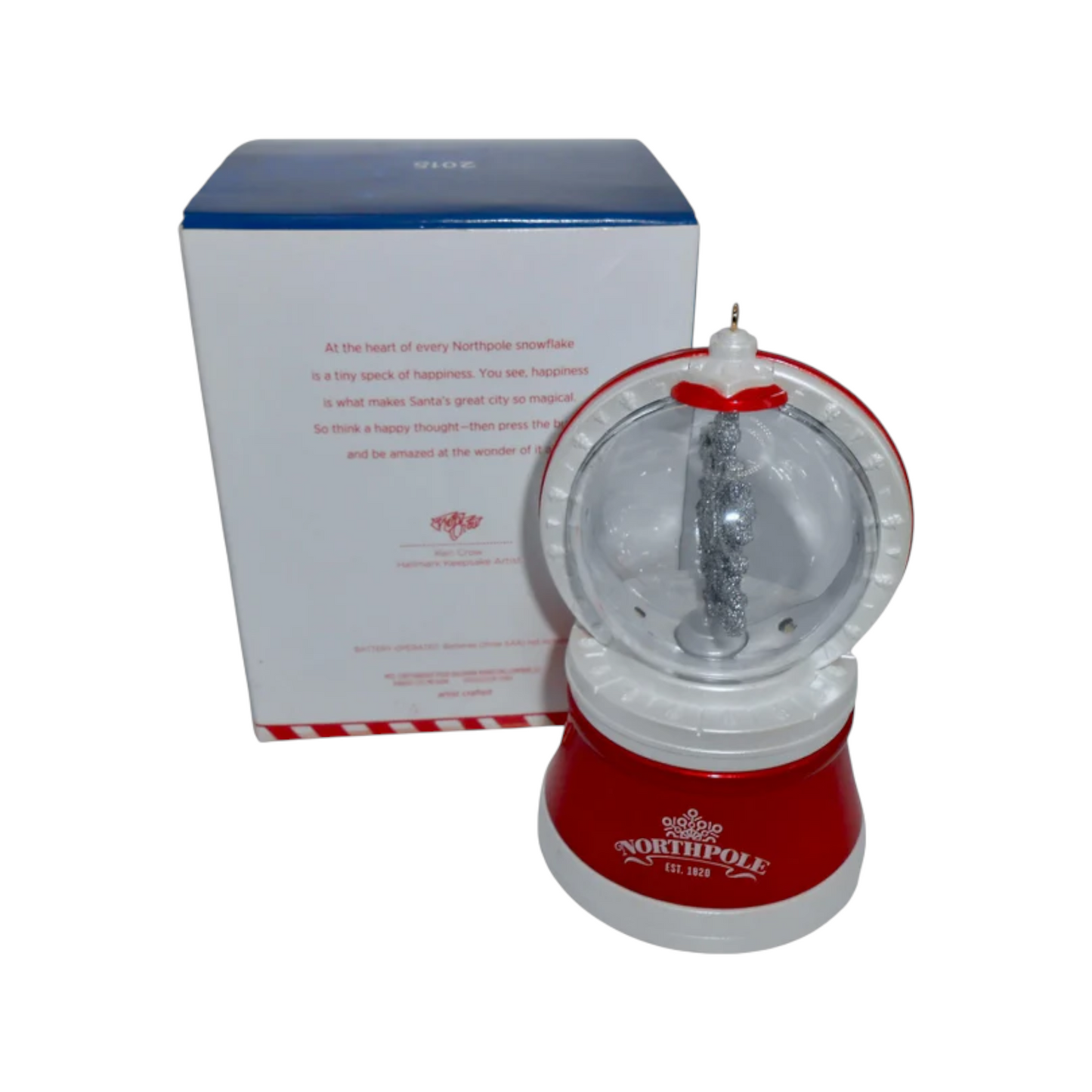 2015 Happiness Makes Magic Hallmark Ornament (Snow Globe) QGO1193 Image5