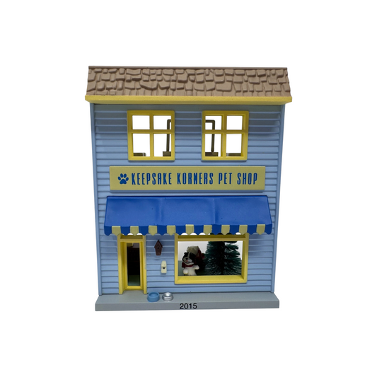 2015 Keepsake Korners Pet Shop Hallmark Ornament (Nostalgic Houses and Shops) QX9139