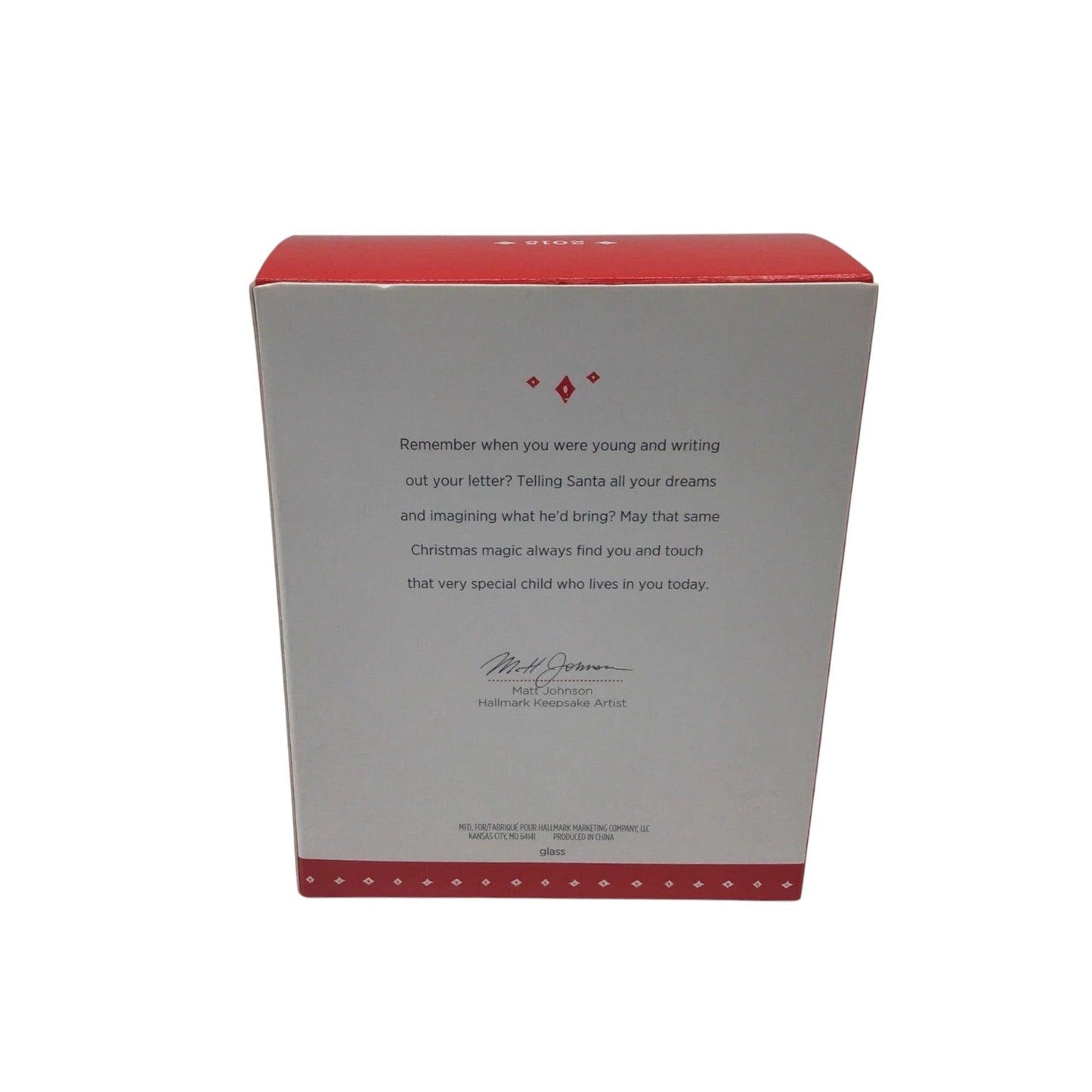 2015 Letters to Santa Hallmark Ornament (Season's Greetings) QG01547 Image6