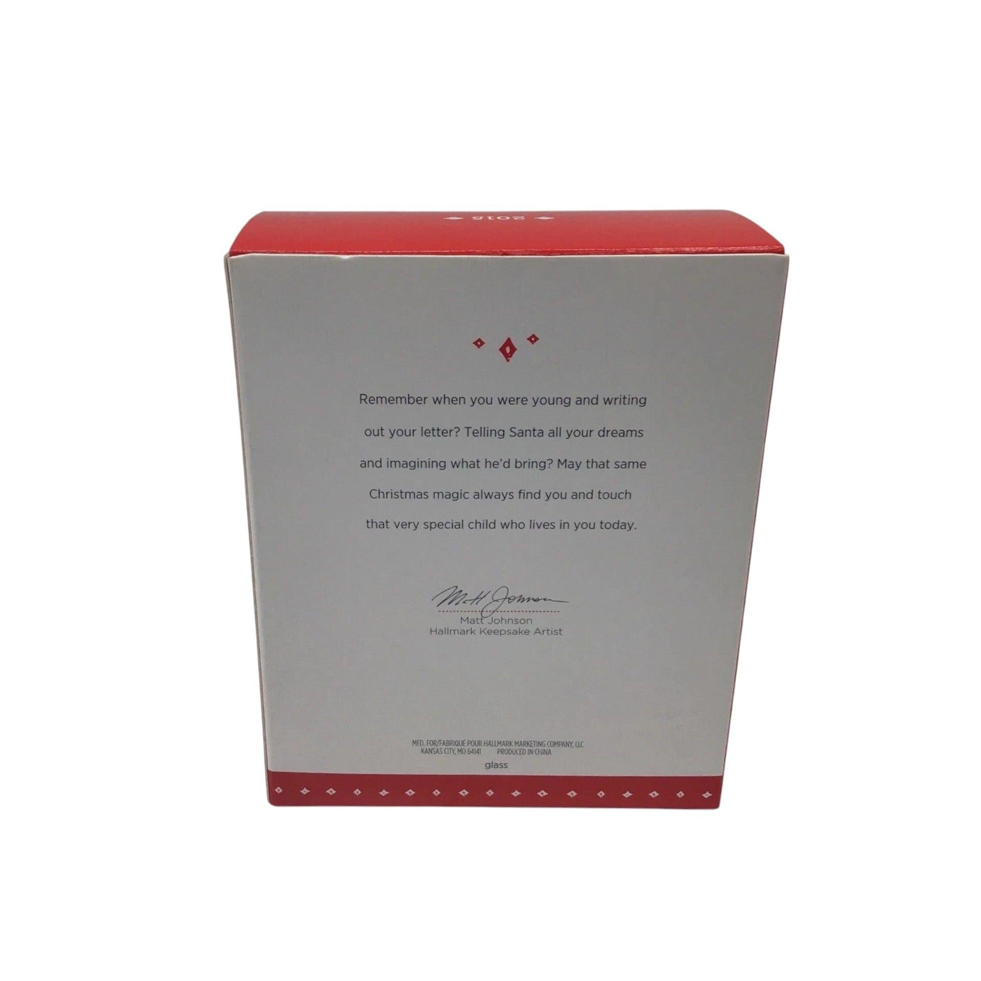 2015 Letters to Santa Hallmark Ornament (Season's Greetings) QG01547 Image6