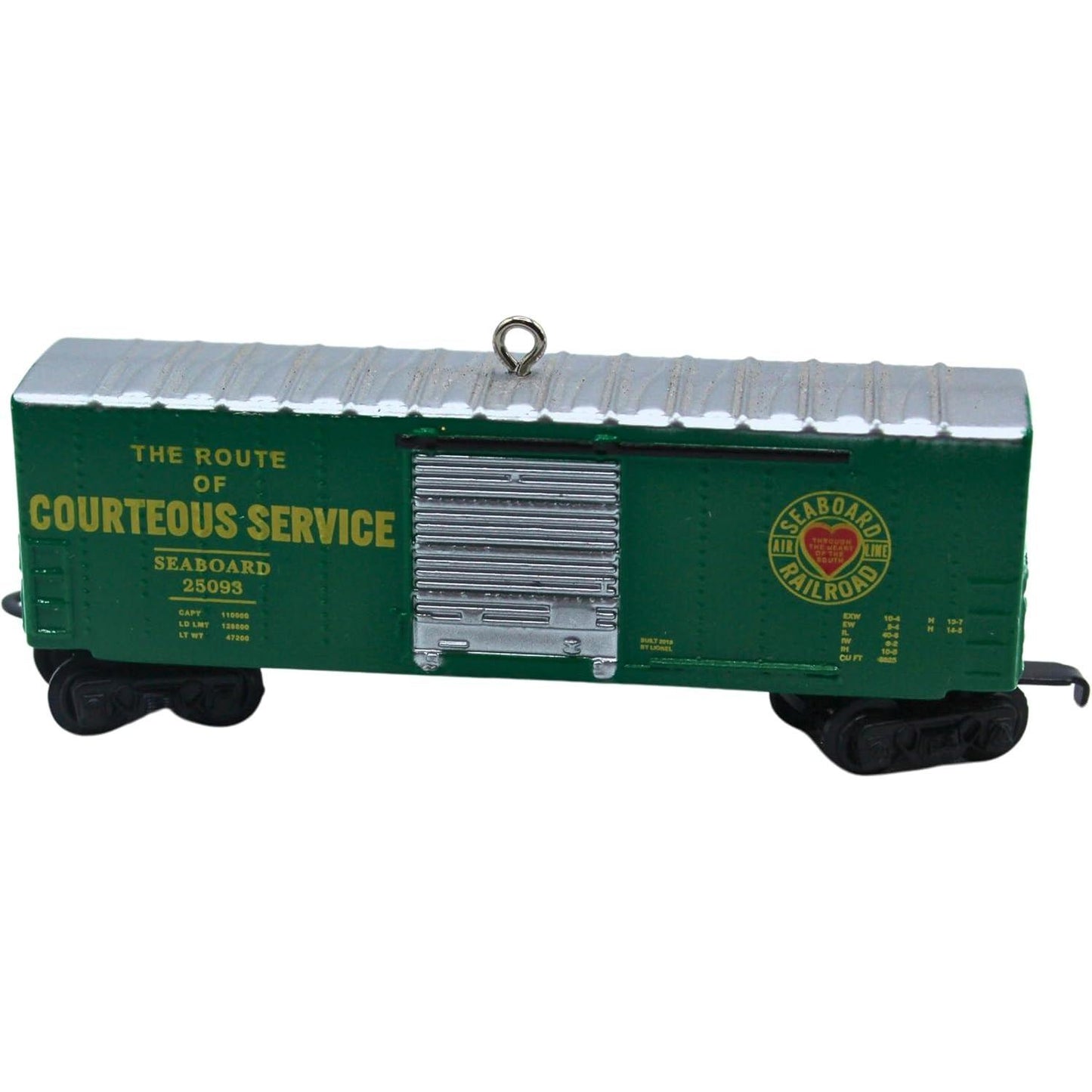 2015 Lionel Seaboard Boxcar Hallmark Ornament (Lionel) QXI2537