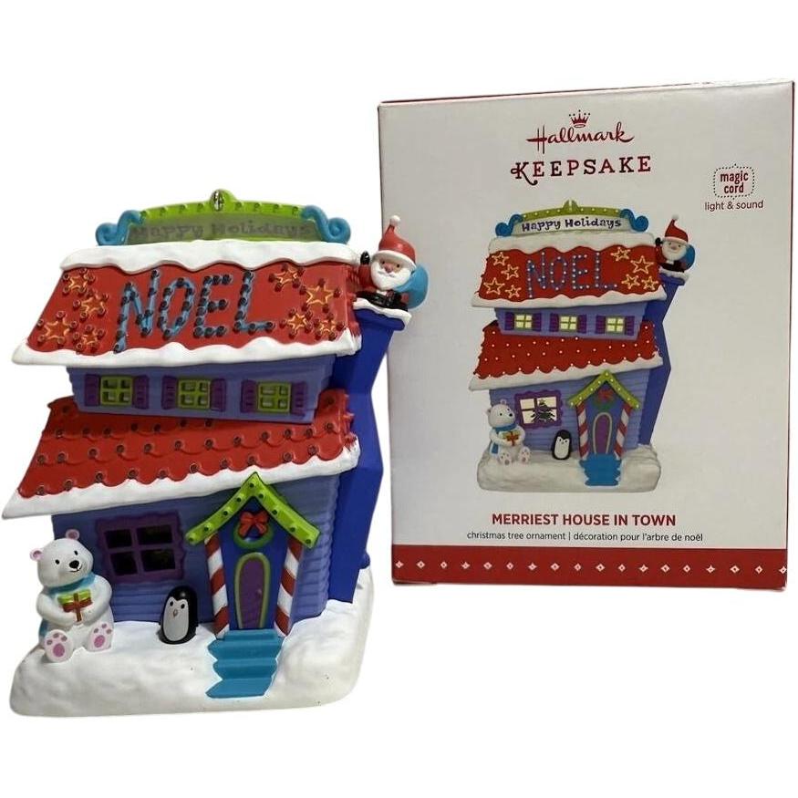 2015 Merriest House in Town Hallmark Ornament (Merriest House in Town) QGO1359
