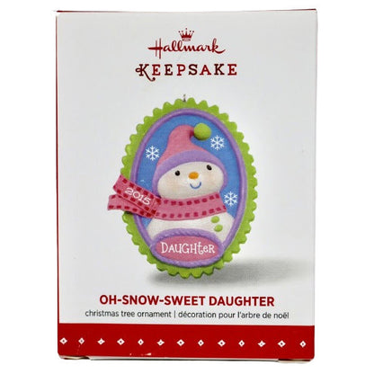 2015 Oh-Snow-Sweet Daughter Hallmark Ornament (Snowman) QGO1227