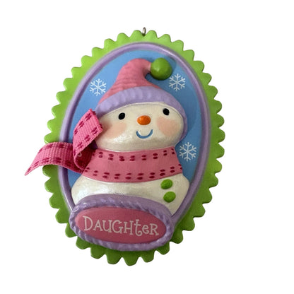 2015 Oh-Snow-Sweet Daughter Hallmark Ornament (Snowman) QGO1227 Image1
