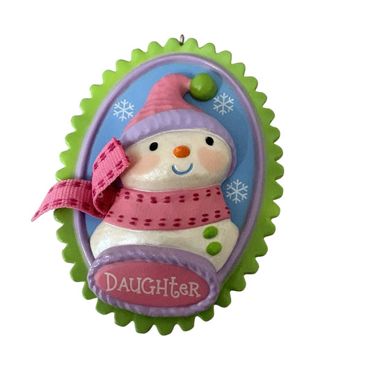 2015 Oh-Snow-Sweet Daughter Hallmark Ornament (Snowman) QGO1227 Image1