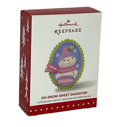 2015 Oh-Snow-Sweet Daughter Hallmark Ornament (Snowman) QGO1227 Image2